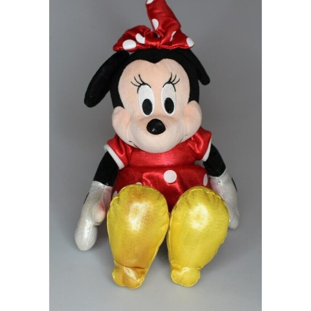 TY Beanie Baby 8" Disney Sparkle Minnie Mouse (Red Dress)